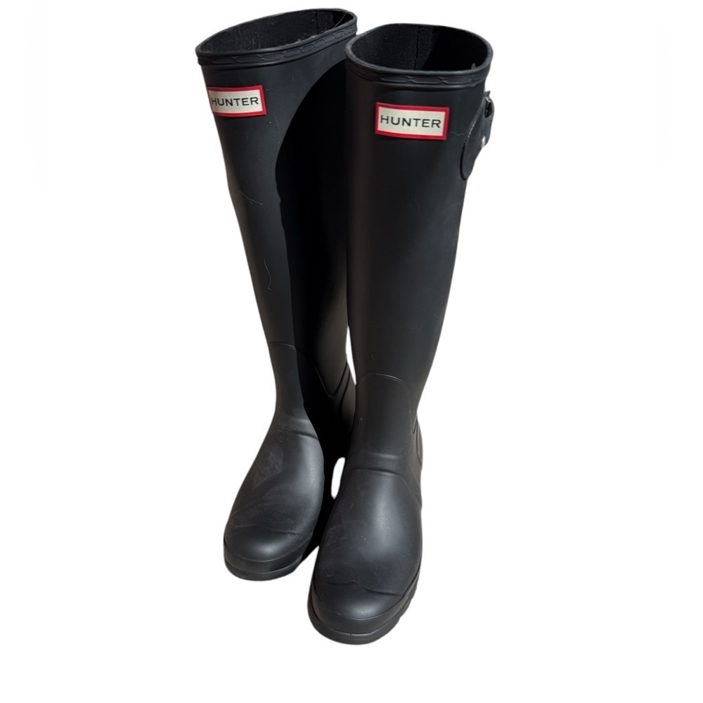 Hunter Original Tall Matte Rain Boots Black Women’s Size 10 / EU 42